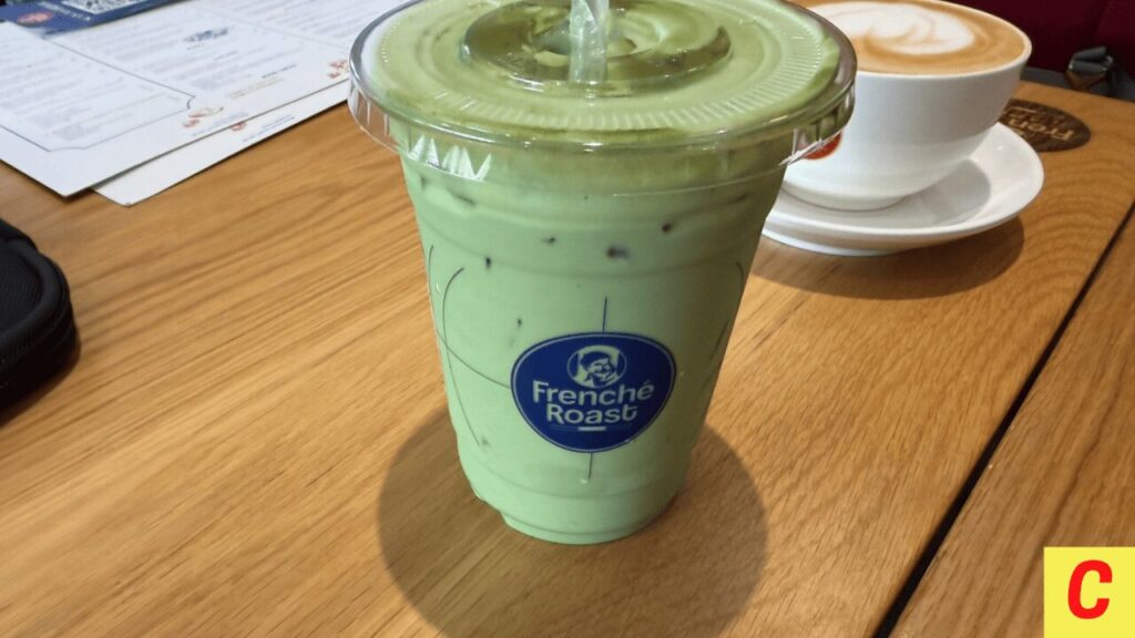 抹茶ラテ、frenche roast cafe,